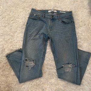 Men’s Guess Slim Tapered Ripped Jeans